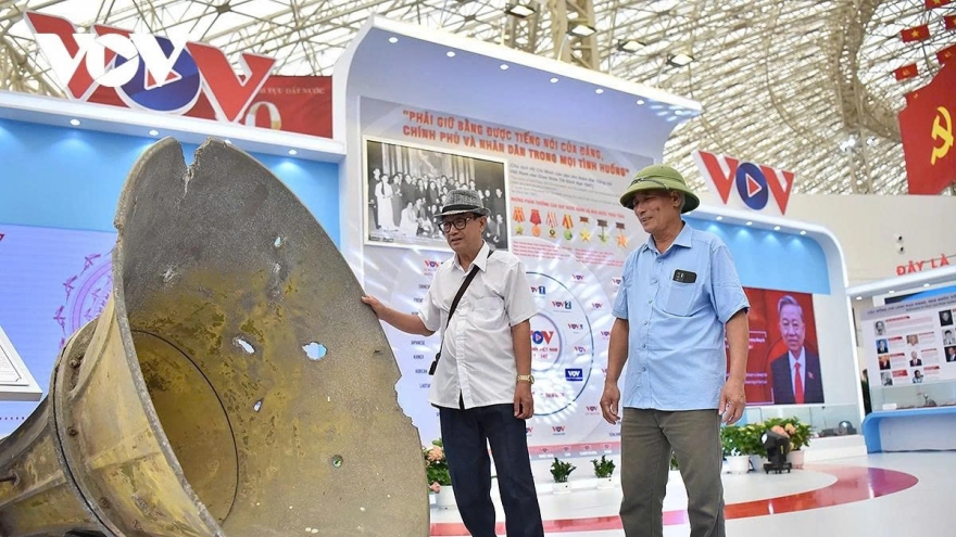 Gian trưng bày của VOV tạo dấu ấn đặc biệt tại Triển lãm Quốc gia A80