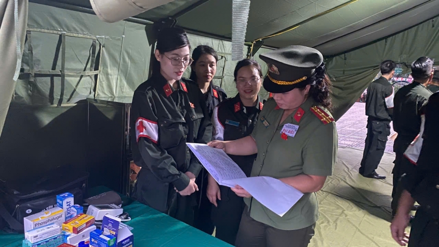 Hỗ trợ y tế cho 484 người tại buổi tổng duyệt lễ diễu binh, diễu hành