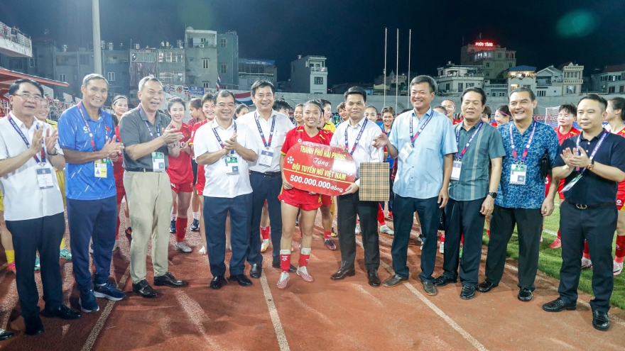 ĐT bóng đá nữ Việt Nam được thưởng lớn sau trận thắng Thái Lan