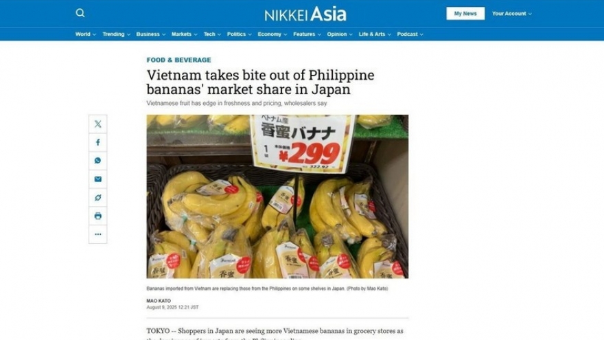 Vietnamese bananas gain foothold in Japan
