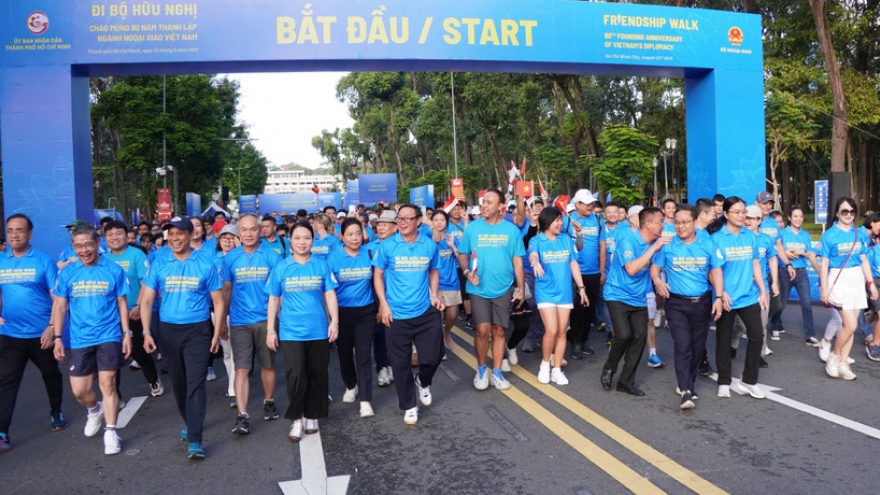 HCM City friendship walk marks 80 years of Vietnamese diplomacy