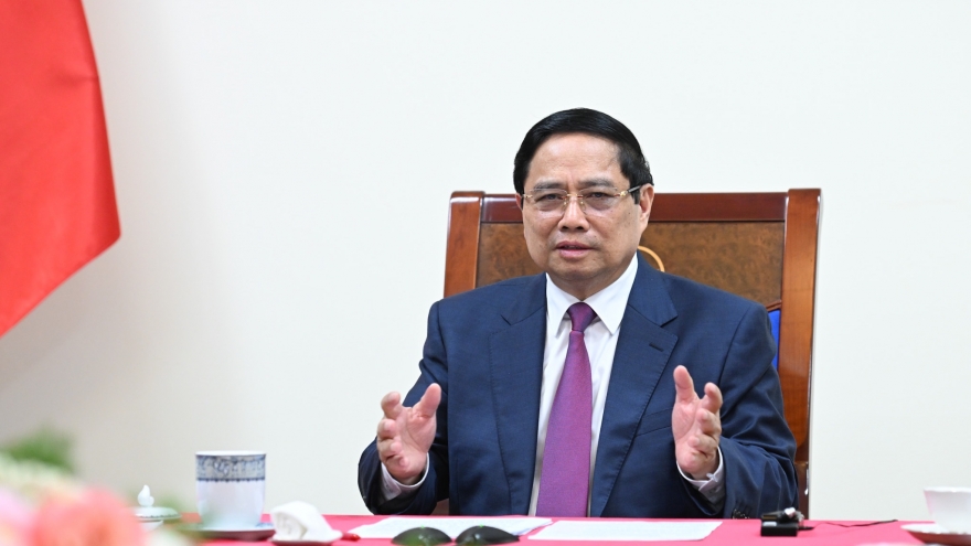 Thủ tướng Phạm Minh Chính điện đàm với Thủ tướng Campuchia Hun Manet