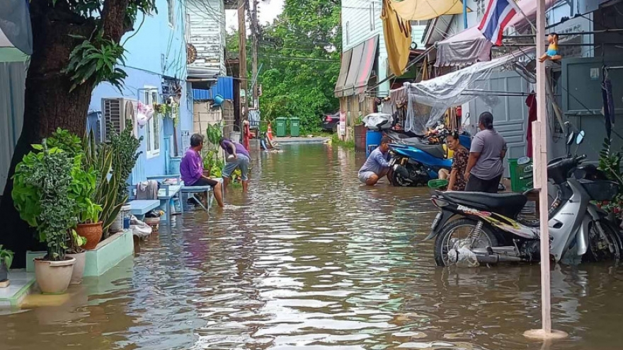 Lũ lụt nghiêm trọng tại 12 tỉnh Thái Lan khiến 3 người thiệt mạng