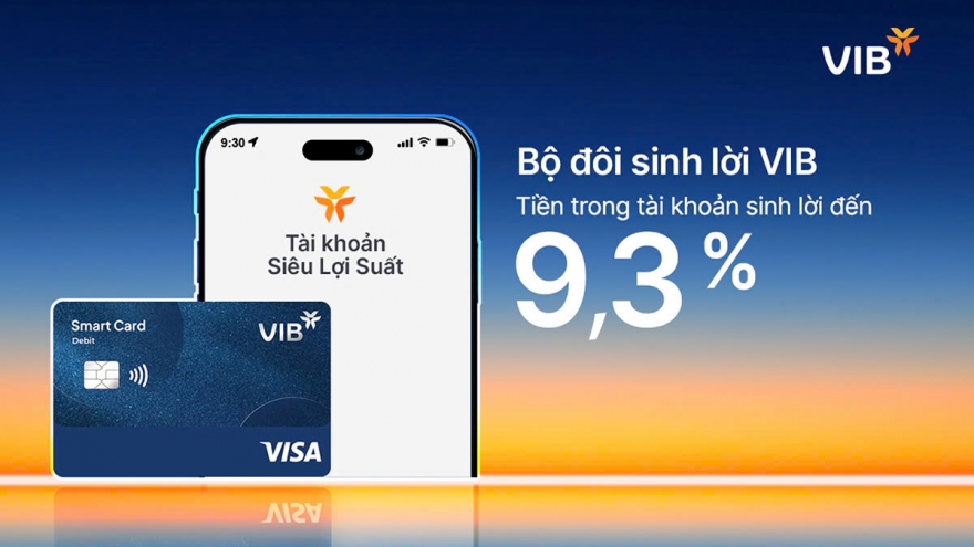 Bộ đôi sinh lời VIB – Giải pháp tài chính tối ưu dòng tiền đến 9,3%