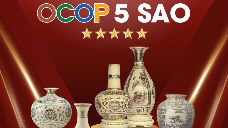 Gốm Chu Đậu tự hào với 5 sản phẩm đạt chứng nhận OCOP 5 sao cấp Quốc gia