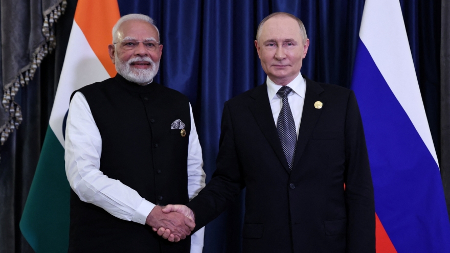 Tổng thống Nga Putin điện đàm với Thủ tướng Ấn Độ Modi