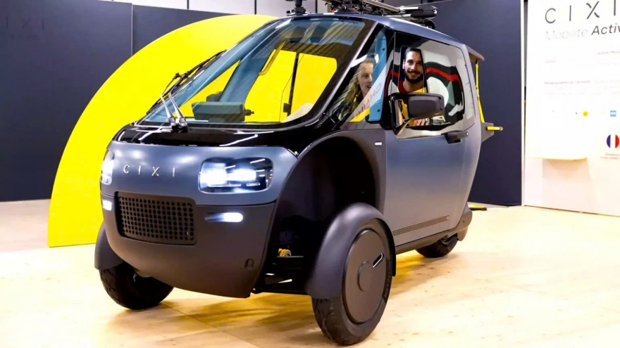 Cixi Vigoz - Mẫu xe ba bánh điện và có thể đạp bằng chân, cho tốc độ lên tới 120km/h