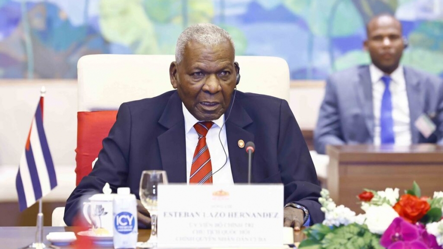 Top Cuban legislator Esteban Lazo Hernandez begins Vietnam visit today