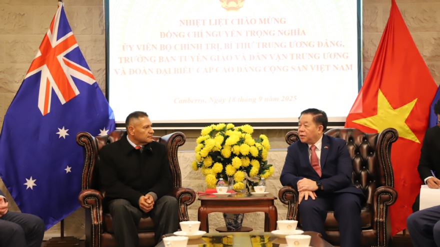 Trưởng Ban Tuyên giáo và Dân vận Trung ương Nguyễn Trọng Nghĩa thăm làm việc tại Australia