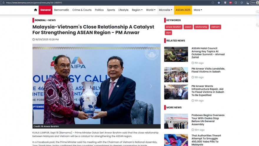 Malaysia - Việt Nam: Gắn kết chiến lược, thúc đẩy hợp tác khu vực