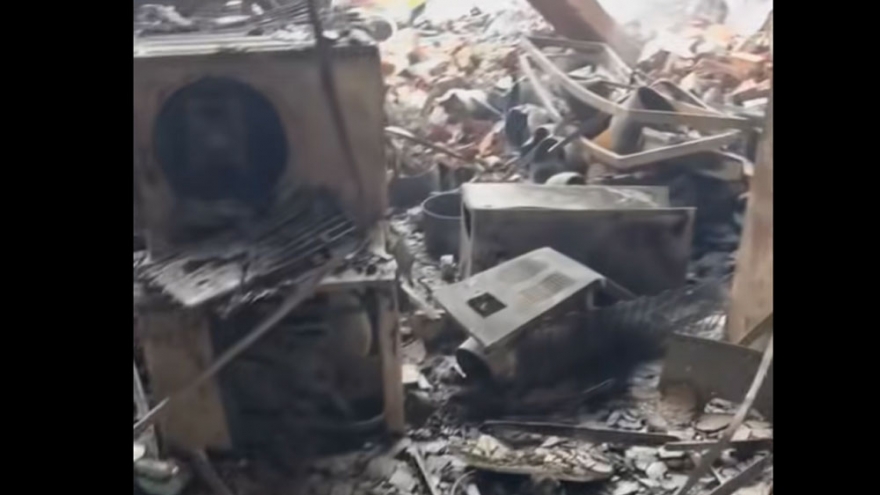 Cháy cửa hàng điện máy ở TP.HCM, chủ nhà mất trắng tài sản tích cóp