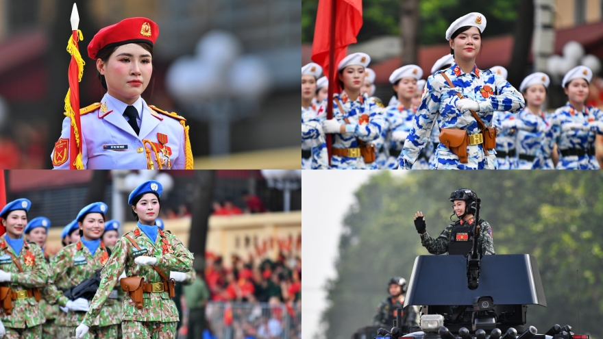 Những “bóng hồng” trong Lễ kỷ niệm, diễu binh, diễu hành 80 năm Quốc khánh 2/9