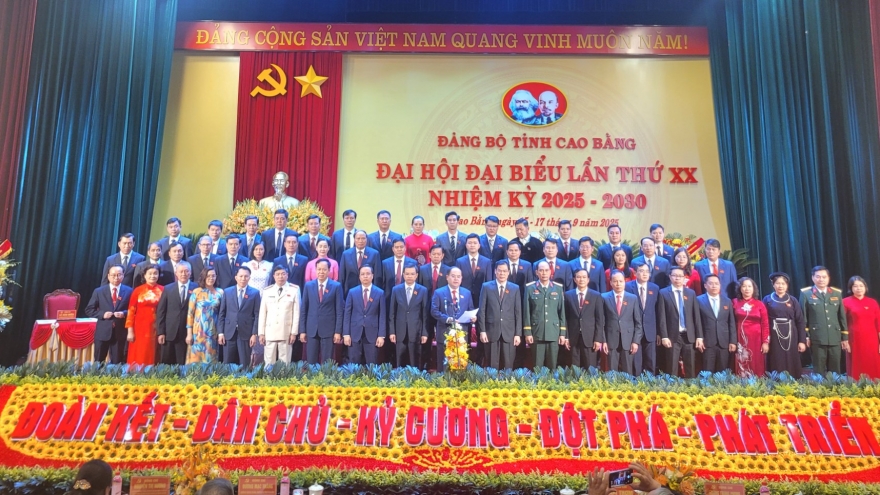 Bế mạc Đại hội Đại biểu Đảng bộ tỉnh Cao Bằng lần thứ XX