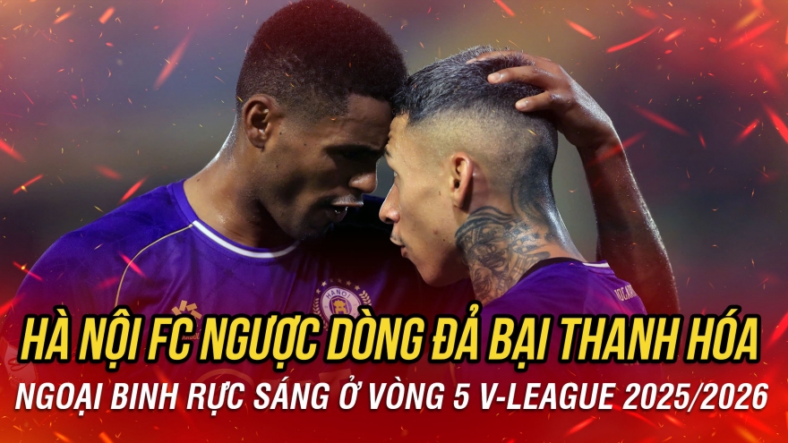 Kết quả bóng đá tối 26-9: Hà Nội FC ngược dòng thắng kịch tính trước Thanh Hóa