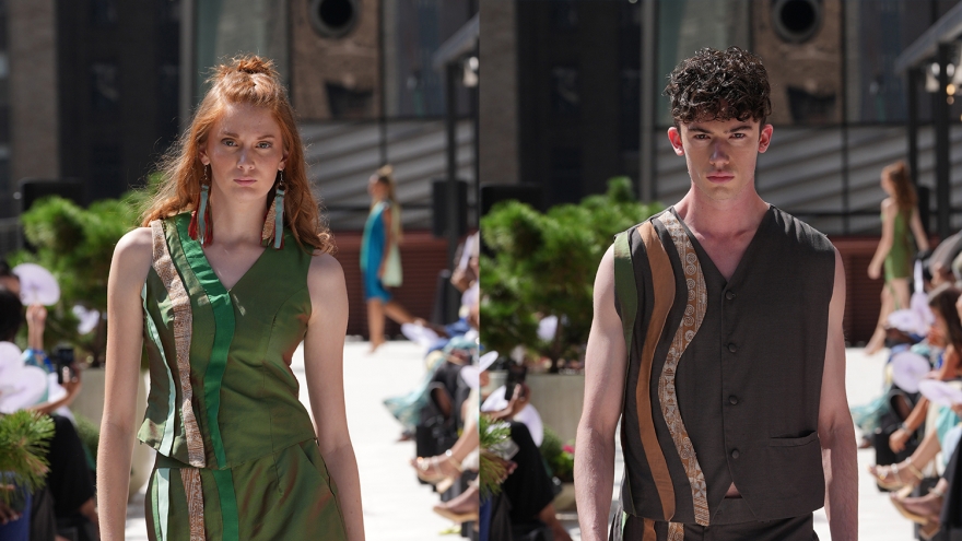 Lụa Bảo Lộc, thổ cẩm Pà Cò gây ấn tượng tại Tuần lễ Thời trang New York