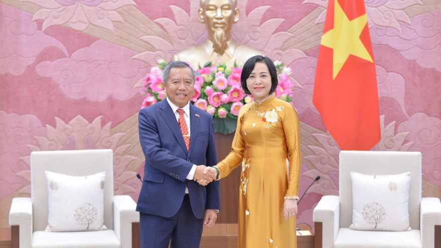 Phó Chủ tịch Quốc hội Nguyễn Thị Thanh tiếp Hội Hữu nghị Lào - Việt Nam