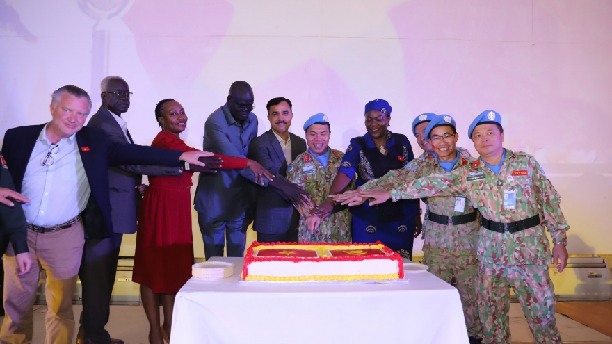 Lực lượng gìn giữ hoà bình Việt Nam tổ chức kỷ niệm 80 năm Quốc khánh tại Abyei