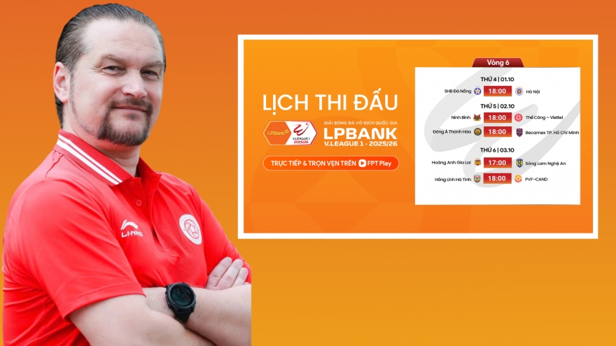 Lịch thi đấu vòng 6 V-League 2025/2026: Ninh Bình đại chiến Thể Công Viettel