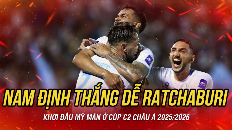 Kết quả bóng đá tối 17/9: Nam Định thắng thuyết phục Ratchaburi ở Thiên Trường