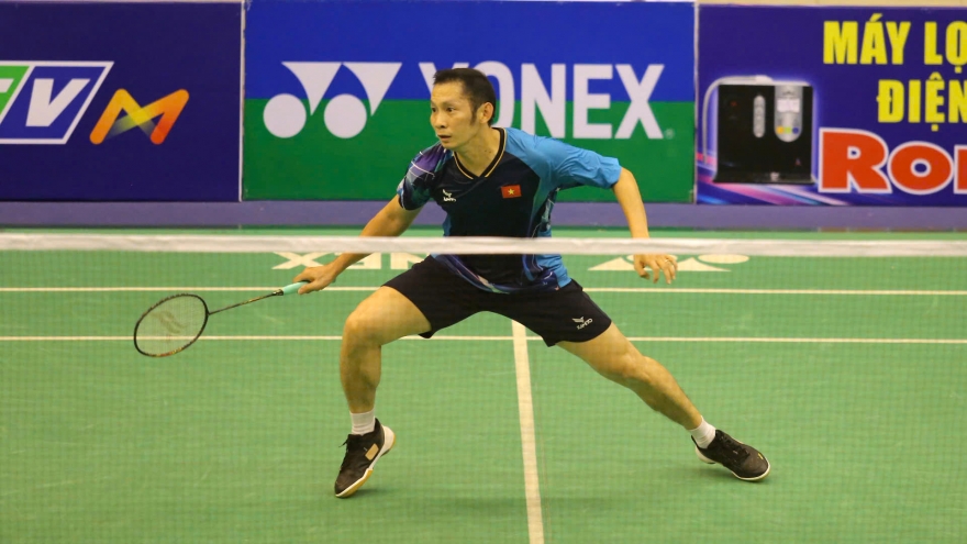 “Huyền thoại” cầu lông Nguyễn Tiến Minh dừng bước ở vòng loại Vietnam Open