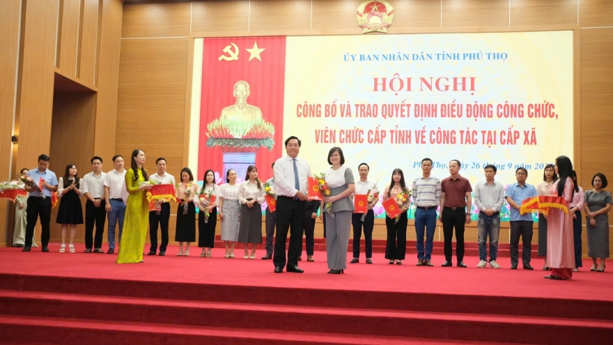 Phú Thọ điều động, biệt phái gần 400 cán bộ công chức về cấp xã