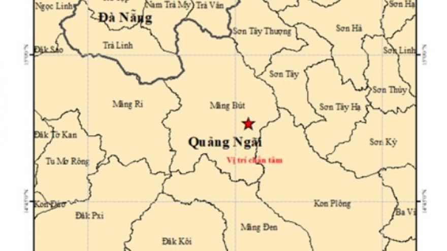 Mild quake hits Quang Ngai province