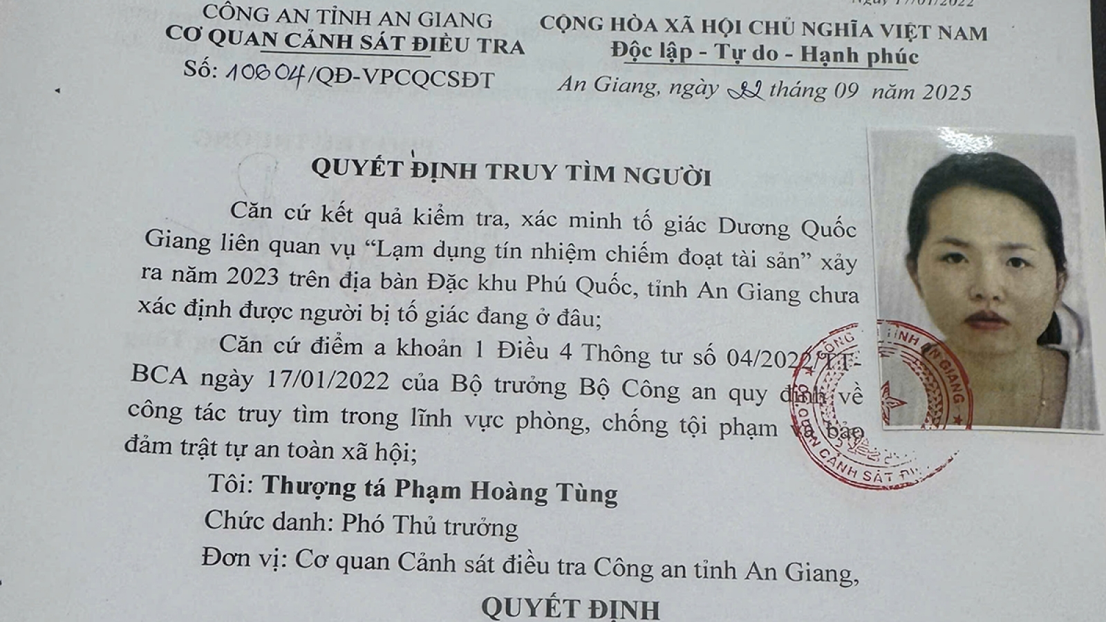Một chủ hụi bị tố lạm dung tín nhiệm chiếm đoạt khoảng 4 tỷ đồng