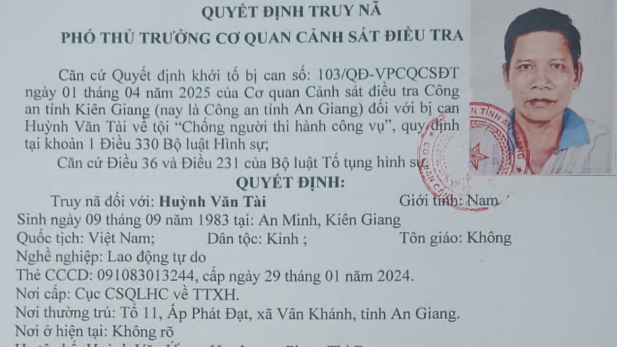 Truy nã đối tượng chống người thi hành công vụ