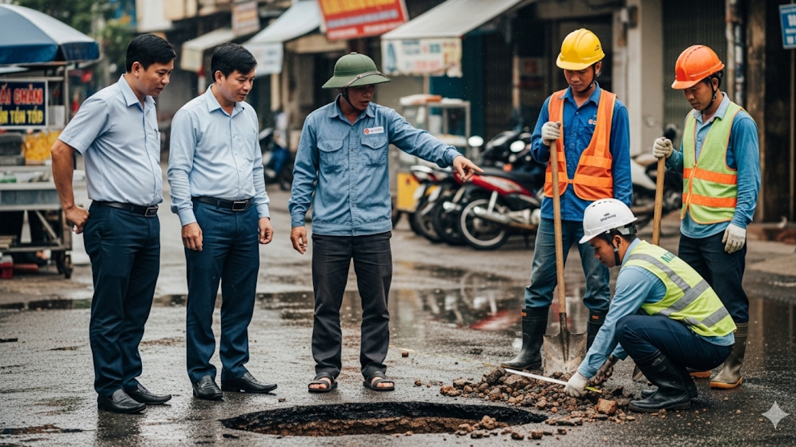 Bỗng dưng sụt hố và dấu hỏi về chất lượng hạ tầng