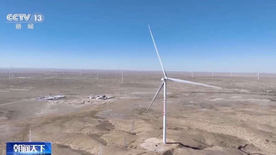 Trung Quốc đưa vào hoạt động trang trại điện gió lớn nhất trên đất liền