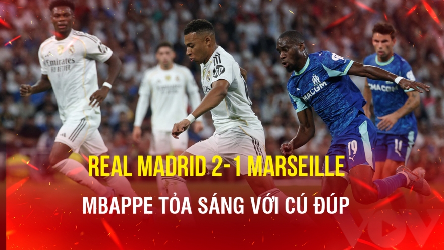 Kết quả Cúp C1 châu Âu hôm nay 17/9: Mbappe giúp Real Madrid thắng nhọc Marseille