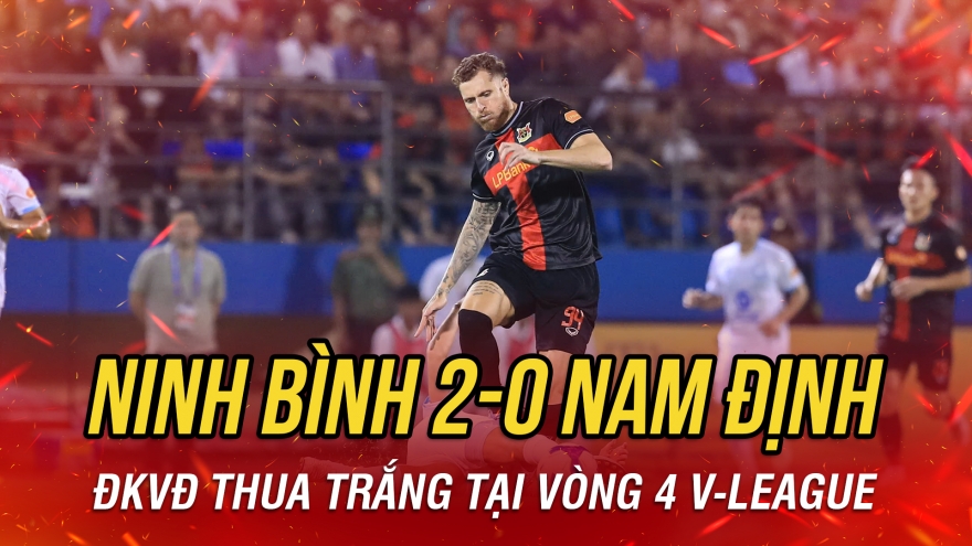 Kết quả V-League hôm nay 22/9: ĐKVĐ Nam Định thua trắng trên sân Ninh Bình