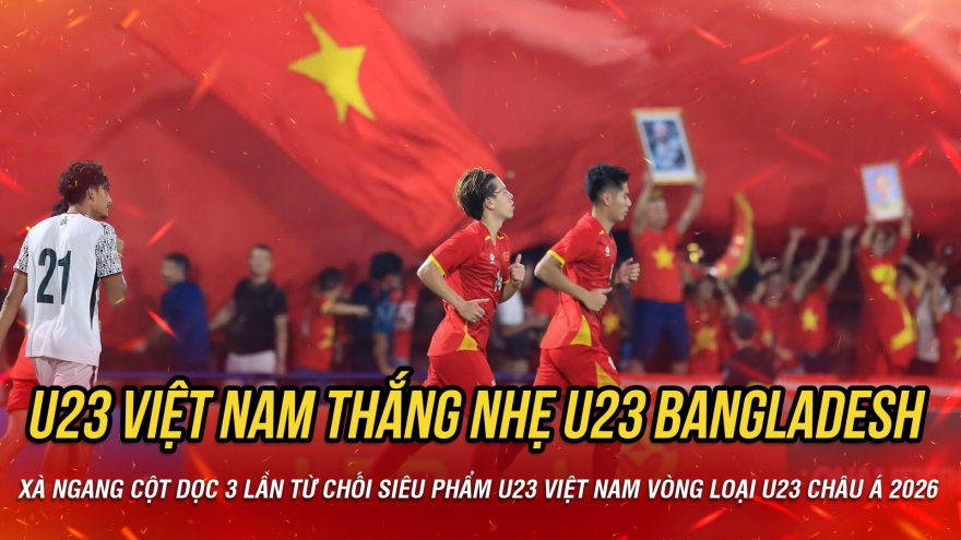 Kết quả vòng loại U23 châu Á 2026 tối nay 3/9: U23 Việt Nam thắng nhẹ U23 Bangladesh