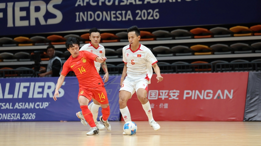 ĐT Futsal Việt Nam thắng ĐT Futsal Trung Quốc 7-2, tiến gần VCK châu Á