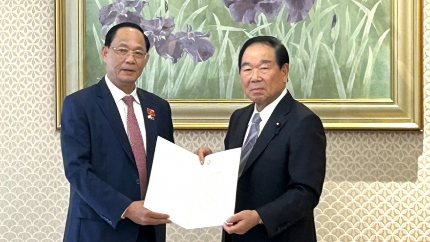 Phó Chủ tịch Quốc hội Trần Quang Phương hội đàm cùng các nhà lập pháp Nhật Bản