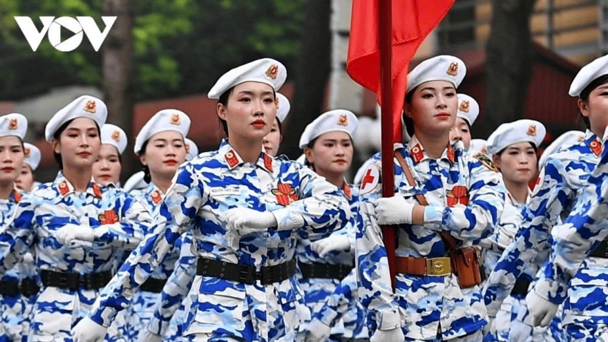 Women take the spotlight in Vietnam’s National Day parade