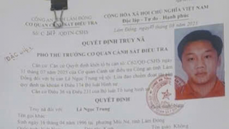 Truy nã đặc biệt đối tượng lừa đảo 22 tỷ đồng ở Lâm Đồng