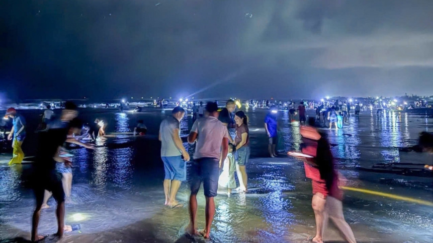 Ngao tràn trắng bãi sau bão số 10, dân Ninh Bình thu về cả tấn chỉ trong một đêm