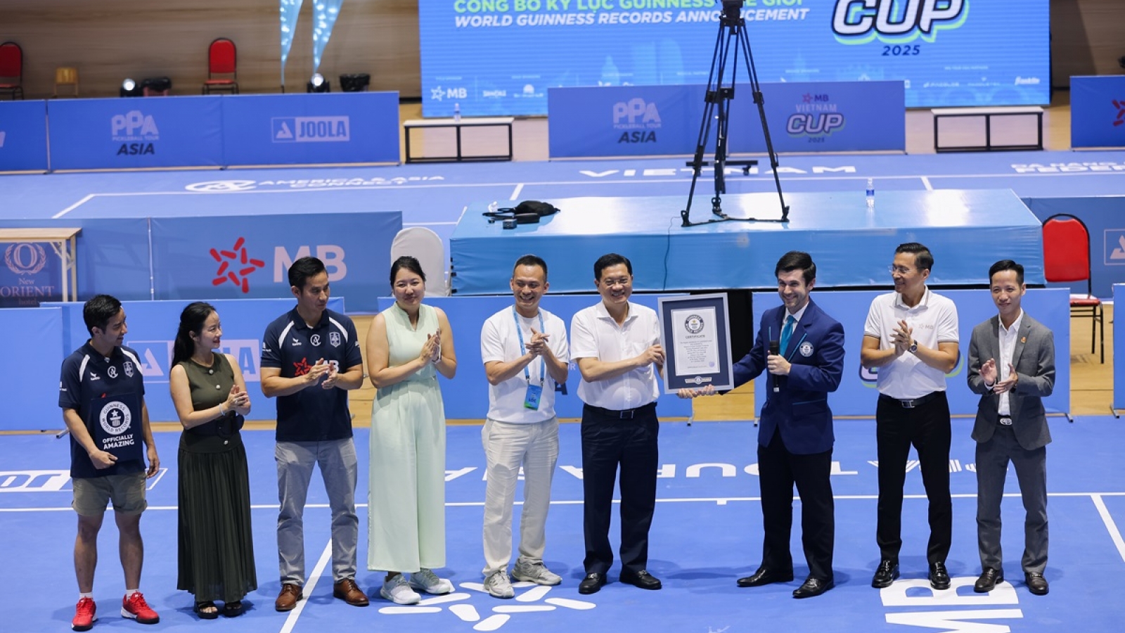 Giải pickleball PPA Tour Asia - MB Vietnam Cup 2025 lập kỷ lục Guinness