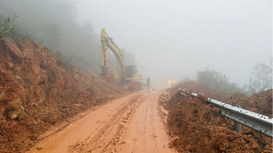 Đã thông tuyến qua đèo Đại Ninh trên Quốc lộ 28B