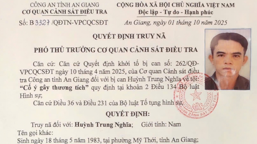 Truy nã đối tượng đâm bạn nhậu, gây thương tích 13%