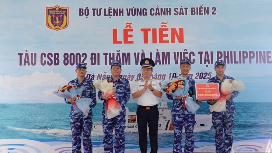 Vietnam Coast Guard delegation departs for Philippines to strengthen maritime partnership