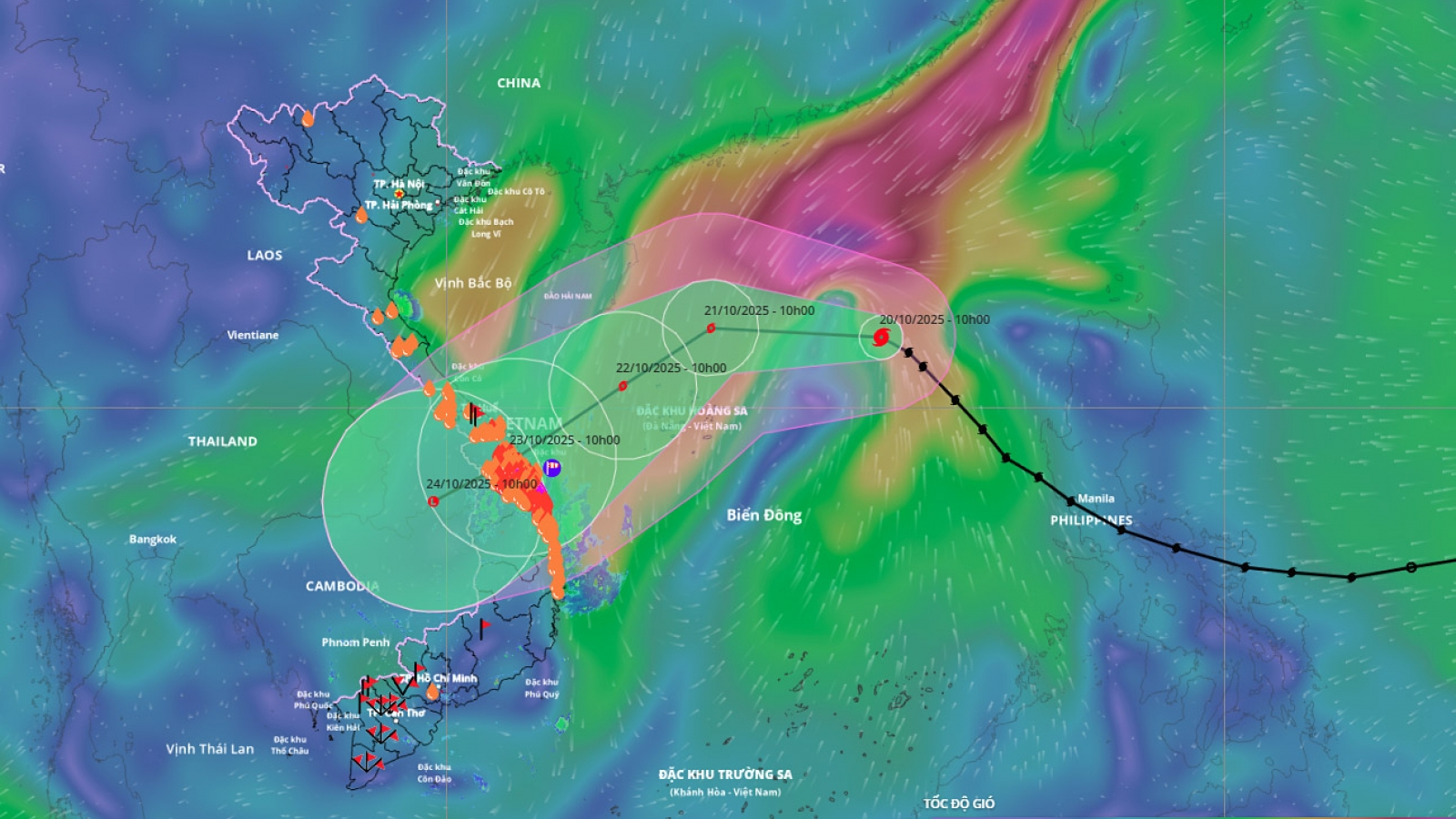 Typhoon Fengshen changes course, threatens central Vietnam with flooding