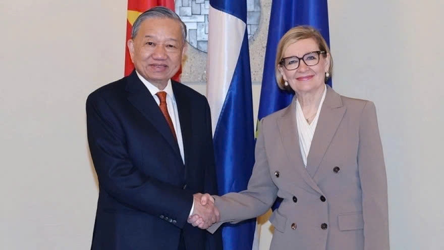 Party chief meets with First Deputy Speaker of Finnish Parliament