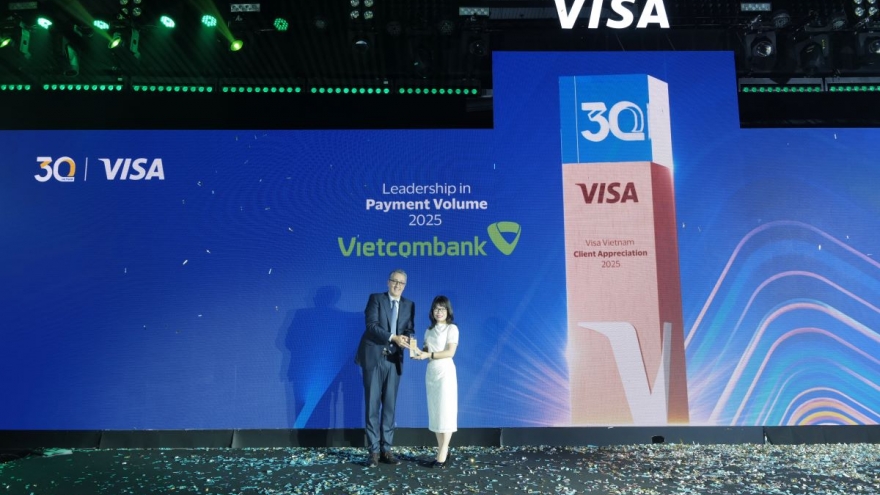 Vietcombank được Tổ chức thẻ quốc tế Visa vinh danh với 8 giải thưởng năm 2025
