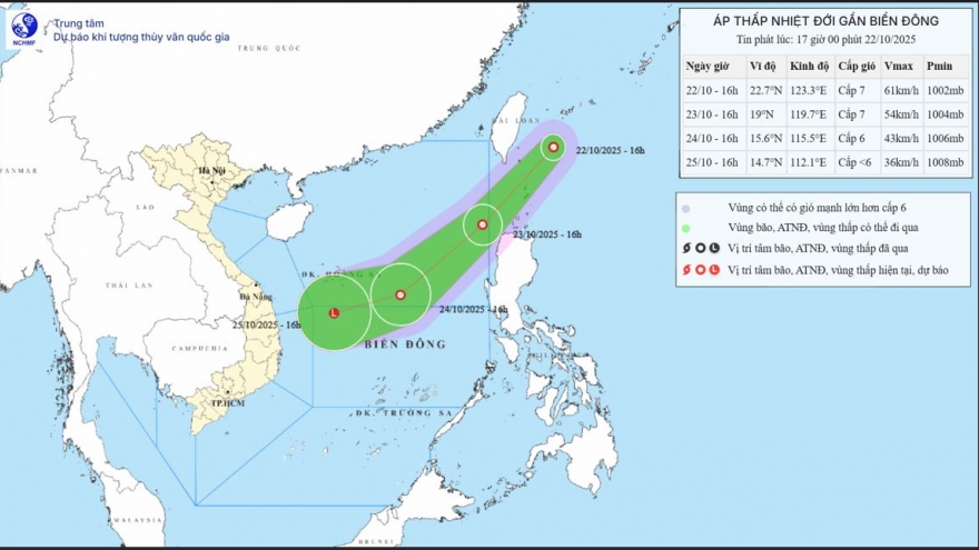Bão số 12 chưa qua, Biển Đông lại sắp "đón" áp thấp nhiệt đới