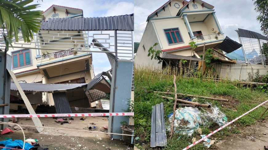 Lũ cuốn nhà tiền tỷ, hộ gia đình ở Tuyên Quang ngậm ngùi cảnh màn trời chiếu đất
