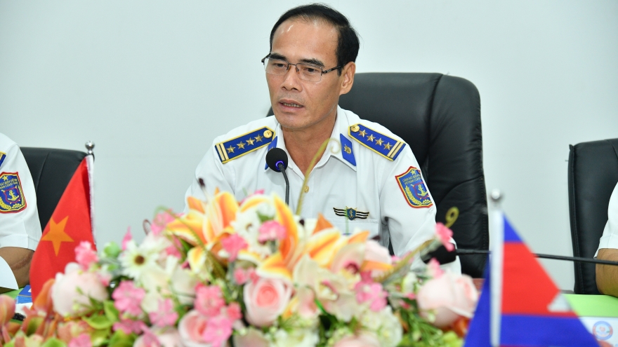 Vùng Cảnh sát biển 4 làm việc với Sở Chỉ huy Chiến thuật tiền phương Campuchia