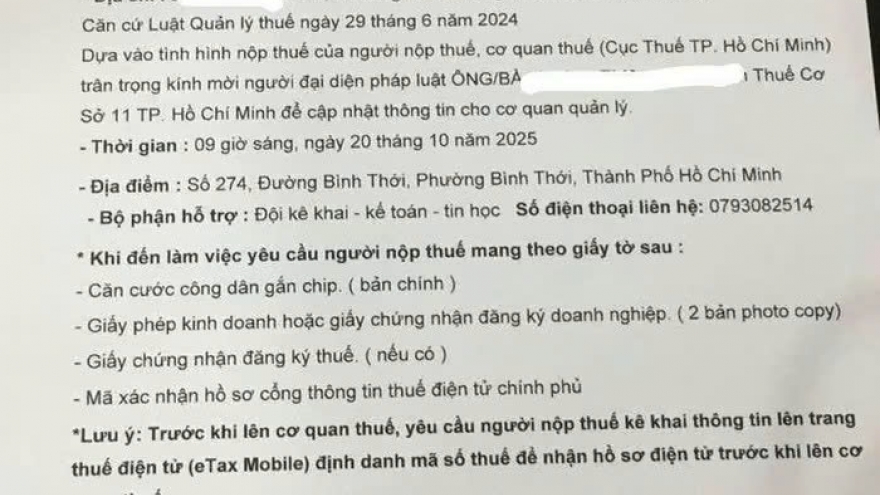 Cảnh báo tình trạng giả mạo giấy mời và văn bản thuế