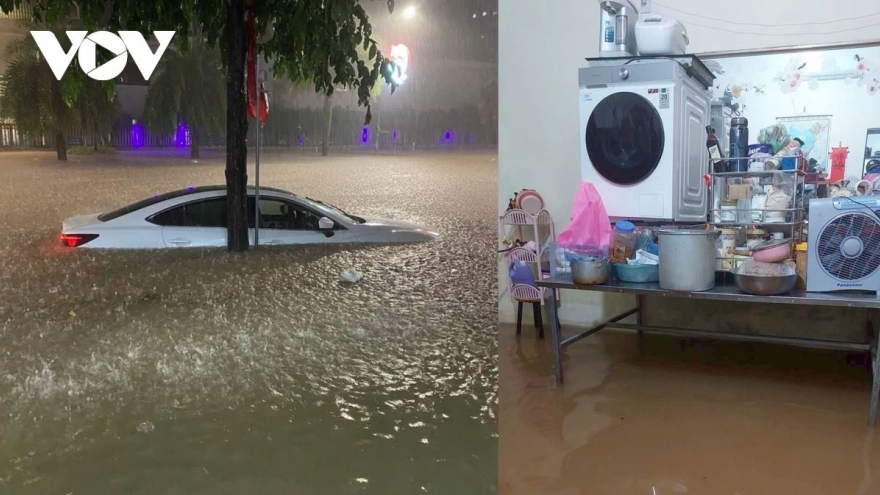 Lũ trên sông Cầu, sông Thương xuống chậm và vẫn ở trên mức báo động 3